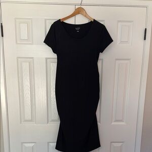 Maternity Fitted Black Dress